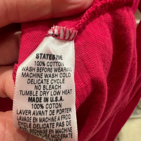 NWT new Anthropologie stateside ruffle collar button long sleeve top medium pink - Picture 10 of 11